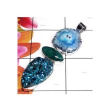 Wholesale silver Drusy Pendant-BHP016