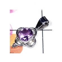 Sterling silver Baby Amethyst Pendant-IAP006