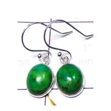 Green Turquoise Exclusive silver  Bejel Earring-IBE008