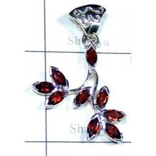 Unique silver design Garnet Pendant-ICP013