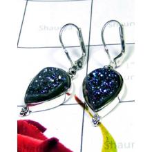 Titanium window Drusy Exclusive Earrings-IDE008