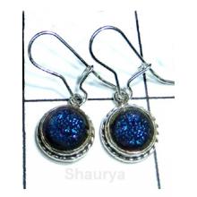 Beautiful Wholesale silver Gemstone  Earrings-IDE017