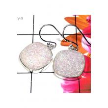 925 Silver flate Drusy gems Earring-IDE024