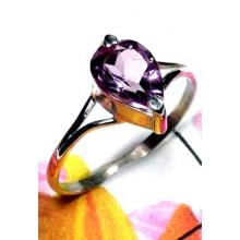 925 sterling silver Light weight Amethyst Ring-ILR001S