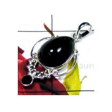 Black onyx silver Bejal Pendant-IP032