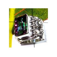 Wholesale silver Mystic quartz Ring-IR003