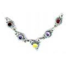 Chic Multi-stone Necklace-SSQBN003
