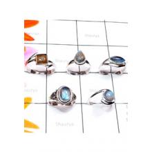 RBS886-Labradorite Cab Gemstone Made In 925 Sterling Silver 5 Pcs Beautiful Rings Wholesale Lot