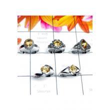RBS990-925 Sterling Silver Small Size Multi Design 5 Pcs. Baby Ring Wholesale Lot