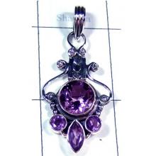 Faceted Amethyst Beautiful Pendant-S10P320
