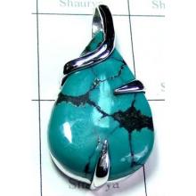 Sparkling Turquoise Gemstone Pendant-S10P398