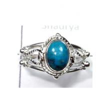 Blue Chrysocolla Light Weight Ring-S12R037