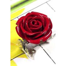 Red coral flowers 2 Tone Ring-SAR736