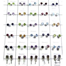 Lattest Cut Multi Stones 30 Pairs Earrings Lot-SS6YCE002