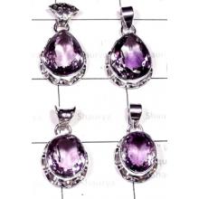 W2A999-250 gm- Wholesale silver Amethyst Pendants