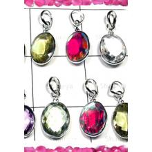 W2BCP998-250 gm-Exclusive silver Gemstone Cut Bejel Setting Pendants