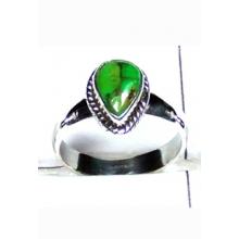 W2LCR993-Turquoise & Rainbow Gemstone Rings-10 Pcs