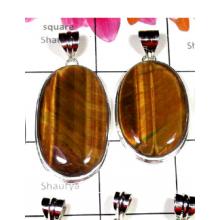 W2TE997-250 gm-Tiger Eye Gemstone silver Pendants