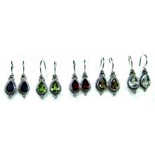 Sterling silver gems Earrings-jye073