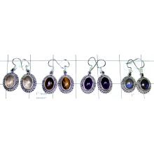 Sterling silver gems Earrings-jye080