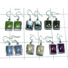 6 Pair Cab stone Earrings-jye163