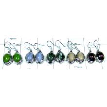 Silver color gem Earrings 5 pair-jye178