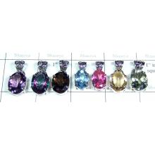 Wholesale silver gems Pendants-jyp074