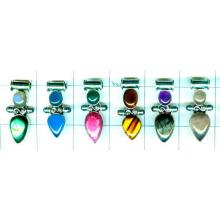 Sterling silver gem 6 Pendans 6 pcs-jyp111