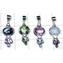 Silvershop gems pendant India 4 pcs-jyp125