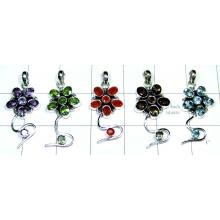 Semiprecious silvershop Pendants-5pcsjyp154