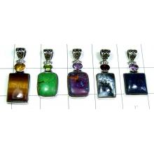5 Pcs Cut & Cab Pendants-jyp286