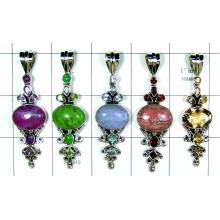 5 Pcs Cut & Cab Pendants-jyp293