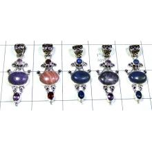 5 Pcs Cab Stone Pendants-jyp298