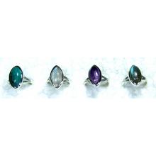 Sterling silver gems Ring 4 pcs-jyr056