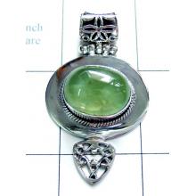 Beautyful Prynite Gemstone Sterling silver Pendant-ss4p019