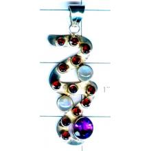 wholesale silver gemstone Pendant-ss4p112