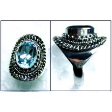 Beautiful silver gems Ring-ss4r157