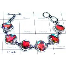 Silver Rainbow Mystic gems Bracelet-ss5b035
