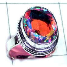 Rainbow Mystic silver Ring-ss5r106