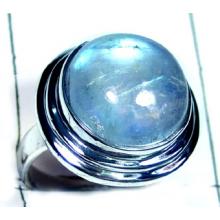 Rainbow Moonstone Silver Ring-ss5r121