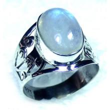 Sterling silver Rainbow Moonstone Ring-ss5r146