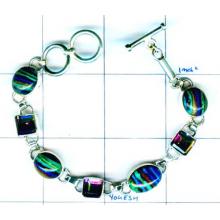 A unique silver gemstone bracelets of handmade product-w9b027